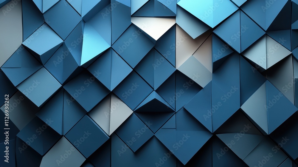 abstract 3d render blue geometric background minimalist desig abstract 3d render blue geometric background minimalist desig