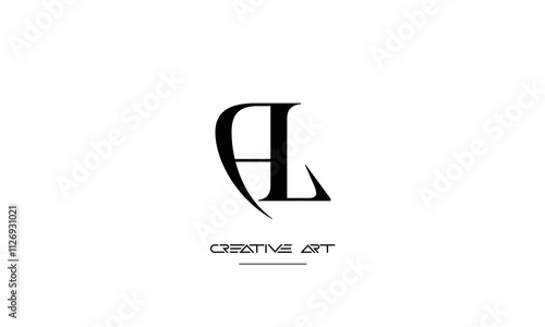 LA, AL, L, A abstract letters logo monogram