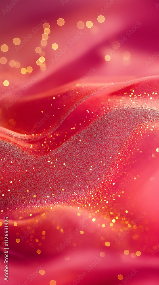 Red and pink background and golden glittering Red and pink background and golden glittering