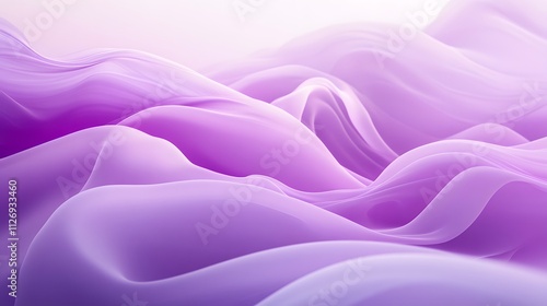 Abstract Lavender Waves Flowing Softly