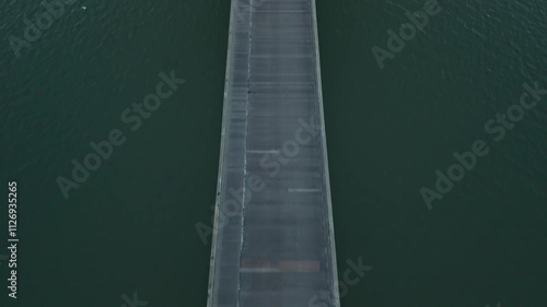 sunset over the pier