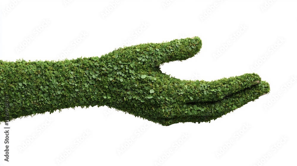 Moss and Leaf Hand - Eco-Friendly Natural 3D Moss and Leaf Hand - Eco-Friendly Natural 3D