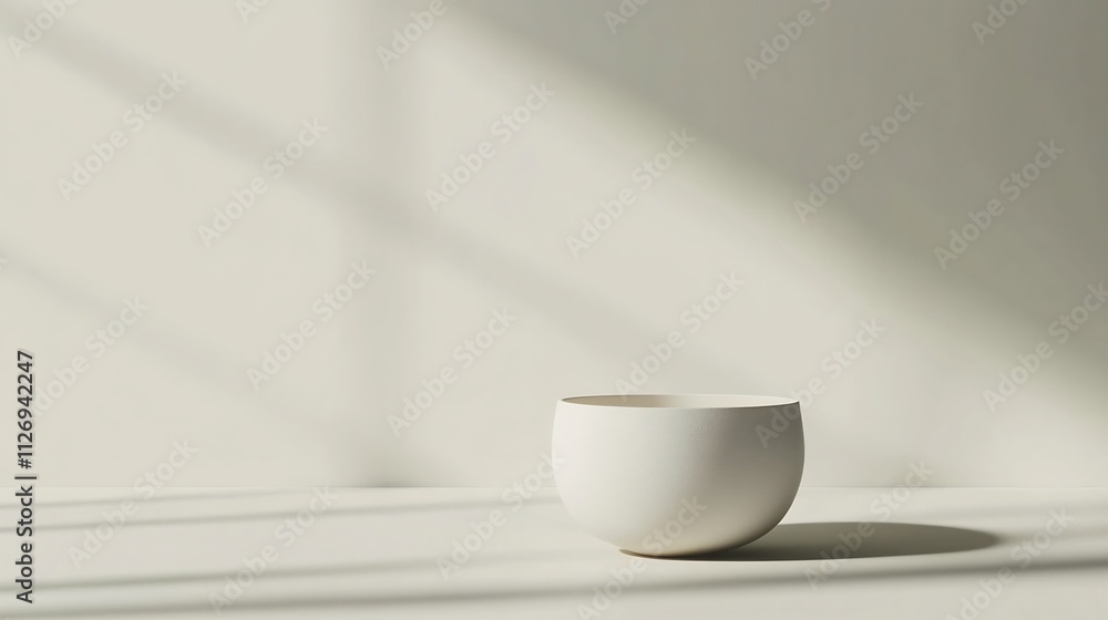 Minimalist White Wall with Soft Shadow Offering Clean and Modern Backdrop for Product Display Minimalist White Wall with Soft Shadow Offering Clean and Modern Backdrop for Product Display
