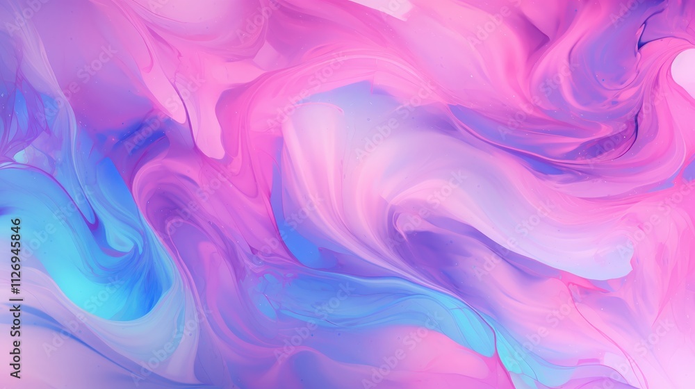 Fototapeta premium Abstract Pink and Blue Swirling Paint Design