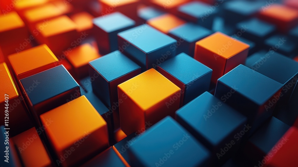 abstract animation geometric background design with rotating cubes looping video 3d rende abstract animation geometric background design with rotating cubes looping video 3d rende