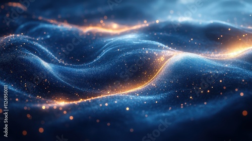 abstract animation of energy flow 3d render seamless looped vide photo