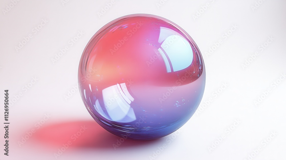 abstract animation of iridescent bubble on white background looping video 3d rende abstract animation of iridescent bubble on white background looping video 3d rende