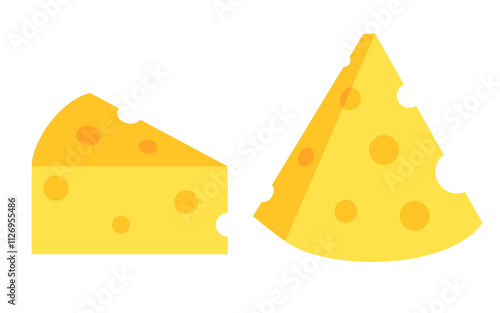 Cheese piece vector icon