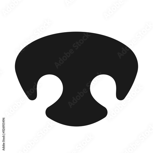 Dog nose vector icon