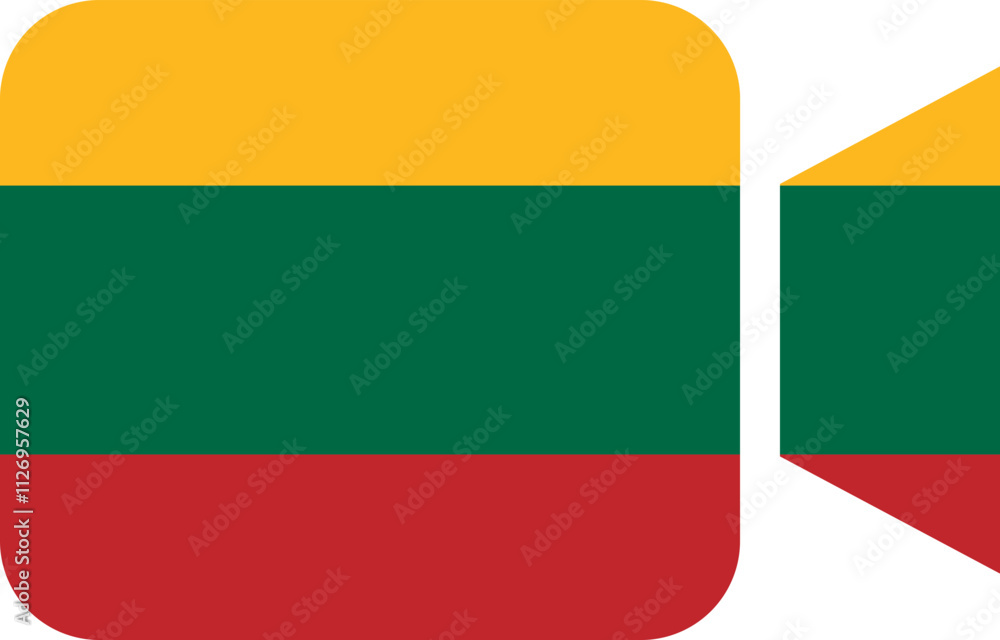 Lithuania flag on Video Call Lithuania flag on Video Call