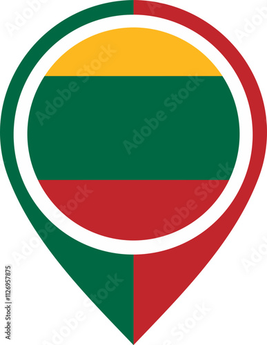 Map Icon Inside Lithuania Flag Free Download Map Icon Inside Lithuania Flag - GFXLoad