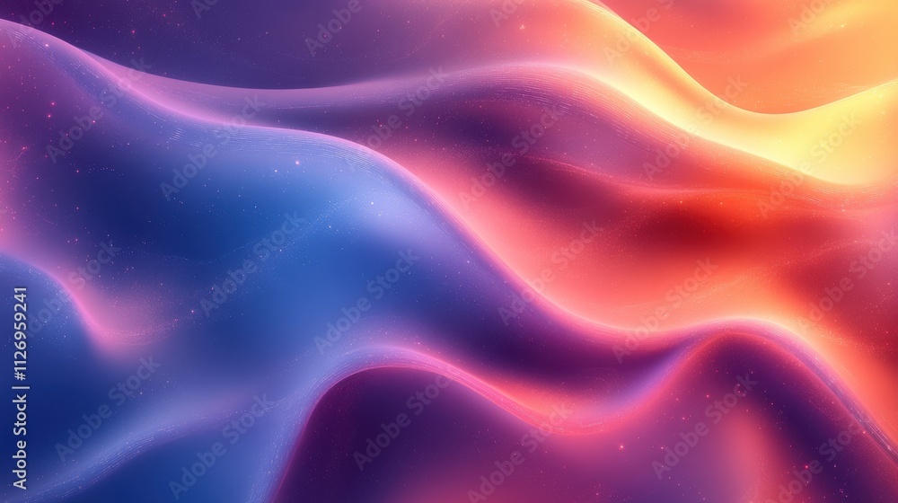 Obraz premium abstract background design wavy iridescent shape 3d rende