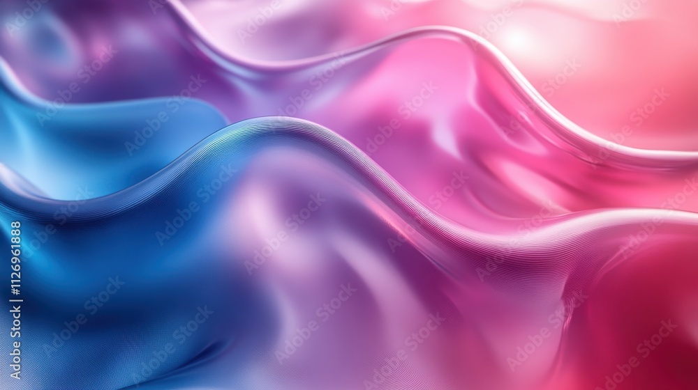 Fototapeta premium abstract blue and purple rings 3d rende