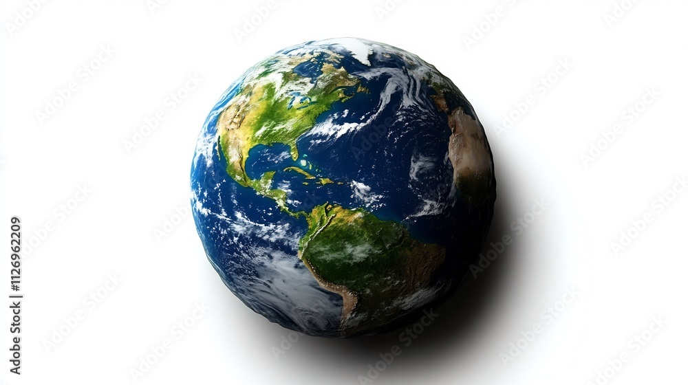 earth globe on white background earth globe on white background