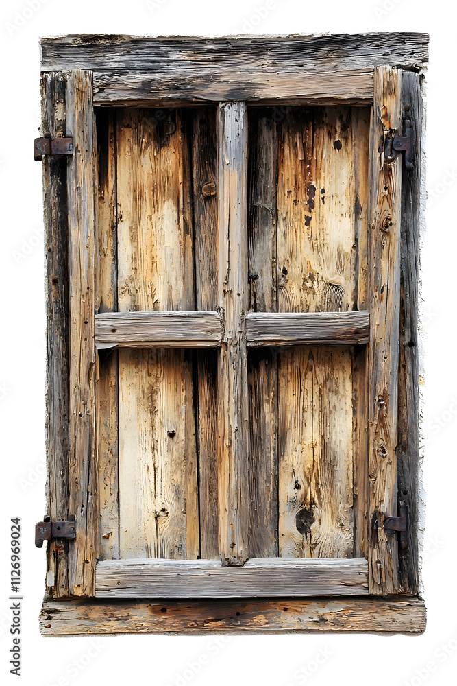 Very old wooden window frame with cracked paint on it isolated on white background Very old wooden window frame with cracked paint on it isolated on white background