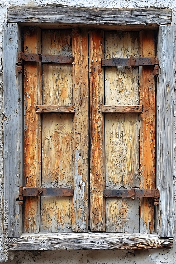 Very old wooden window frame with cracked paint on it isolated on white background Very old wooden window frame with cracked paint on it isolated on white background