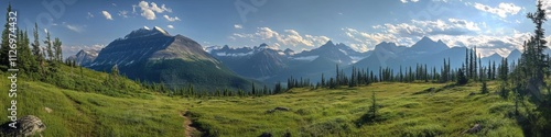 Scenic Mountain Landscape with Lush Greenery