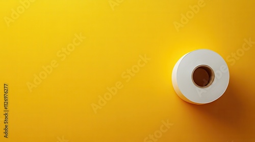 Modern Toilet Paper Advertisement: Minimalistic, Bold Design with Vibrant Colors