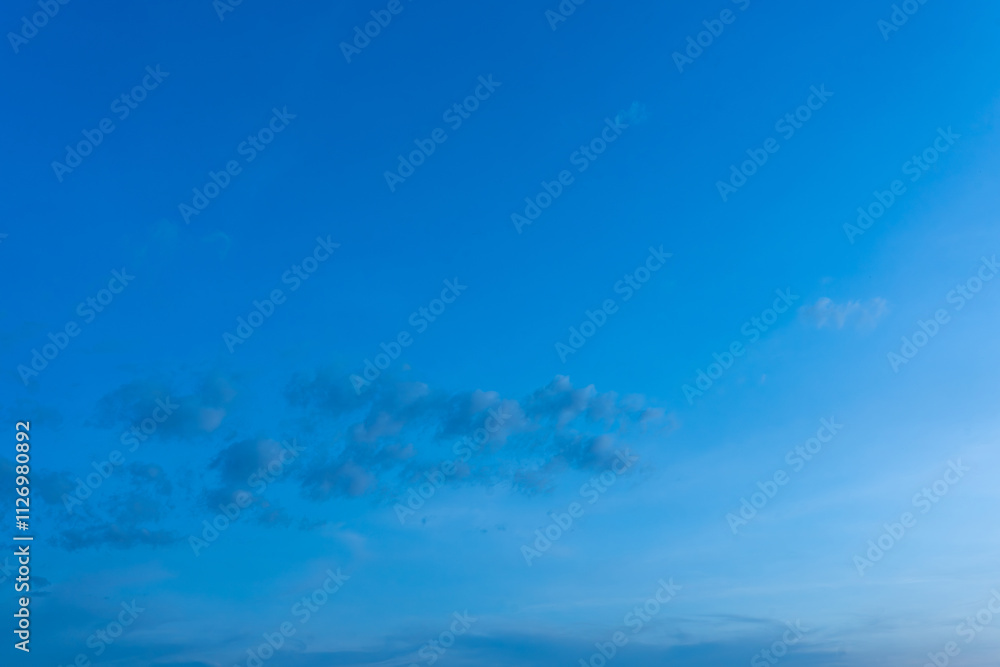 Serene Blue Sky Fluffy Clouds Nature Background Serene Blue Sky Fluffy Clouds Nature Background