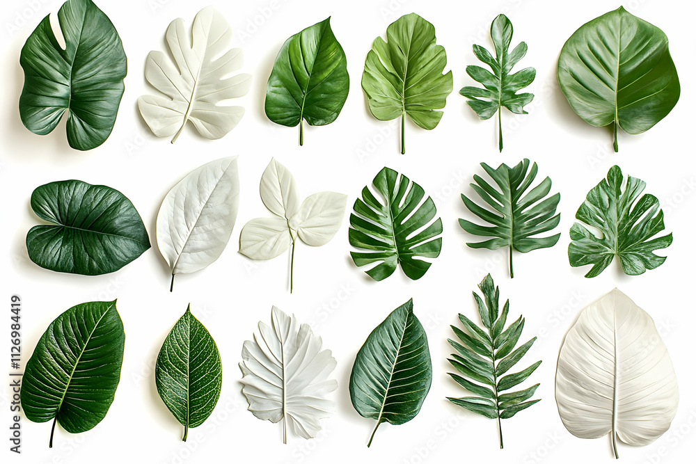 Fototapeta premium Tropical Leaf Illustration Collection
