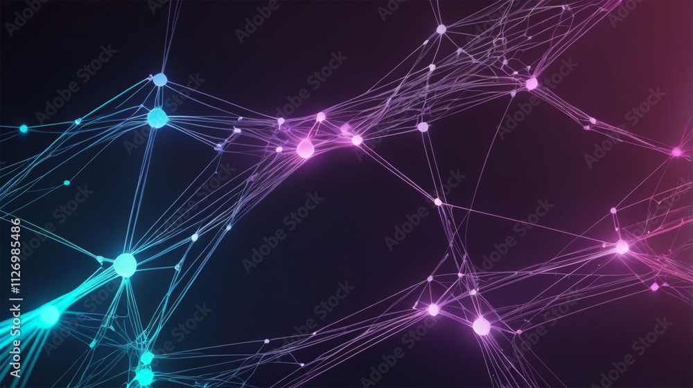 Digital Information Technology Network Background, Abstract dot point connect with gradient line Digital Networking Digital Information Technology Network Background, Abstract dot point connect with gradient line Digital Networking