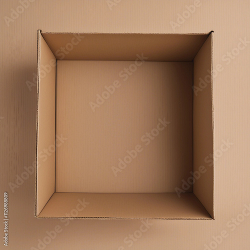 empty open cardboard box