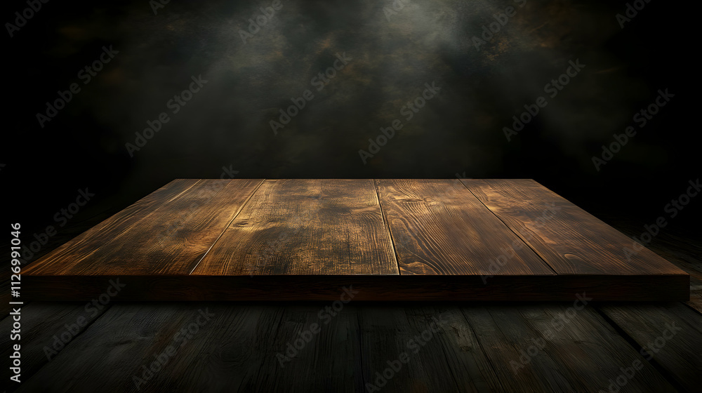 Dark Wooden Tabletop Background Illustration Dark Wooden Tabletop Background Illustration