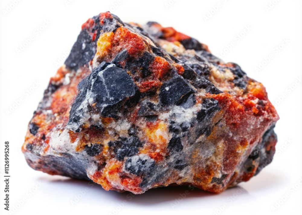 Candid Granite Coal Rock Stone Geology Isolated White Background Image Candid Granite Coal Rock Stone Geology Isolated White Background Image