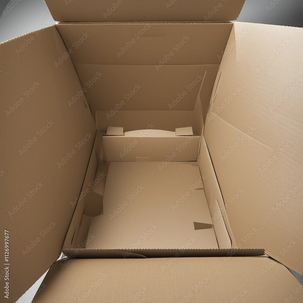 empty open cardboard box empty open cardboard box