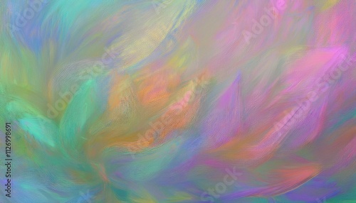 Close-up design of high quality original digital artwork painted with pastel colors.