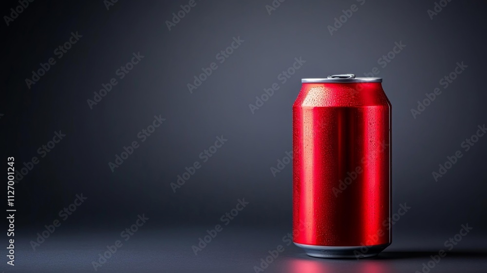Can of soda isolated on white background Soda Pop theme. Generative AI Can of soda isolated on white background Soda Pop theme. Generative AI