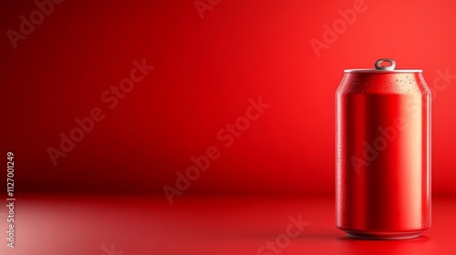 Soda Can on White Background. Generative AI