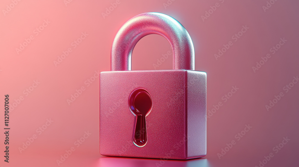 A stylish metallic lock with a keyhole, showcasing modern security themes. Its vibrant colors and smooth surface convey concepts of protection and privacy in a digital age A stylish metallic lock with a keyhole, showcasing modern security themes. Its vibrant colors and smooth surface convey concepts of protection and privacy in a digital age