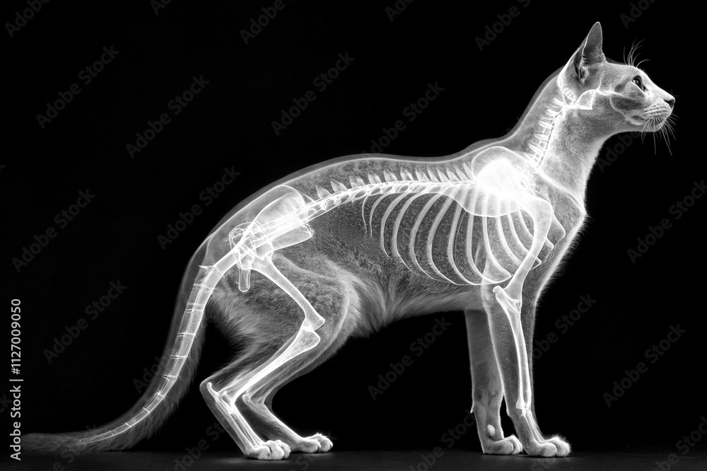 Fototapeta premium X-rays of the cat