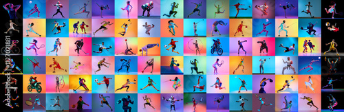 Εκτύπωση καμβά Colorful collage