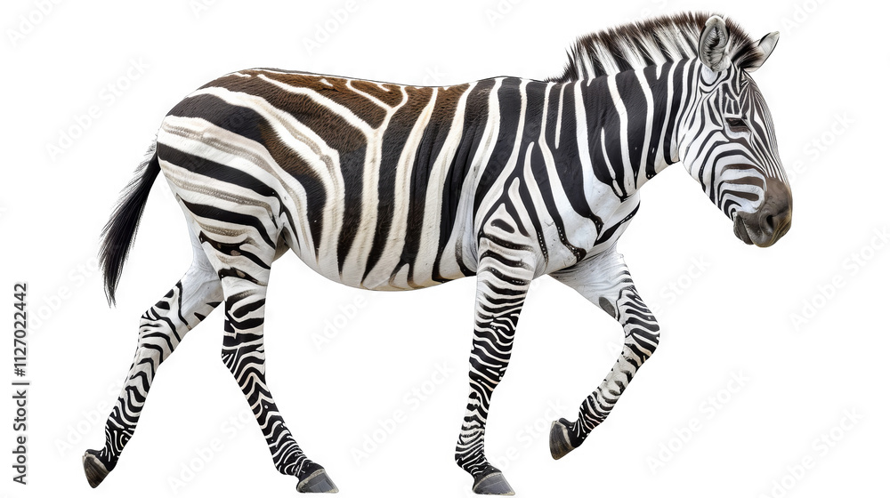 Zebra isolated on a transparent background Zebra isolated on a transparent background