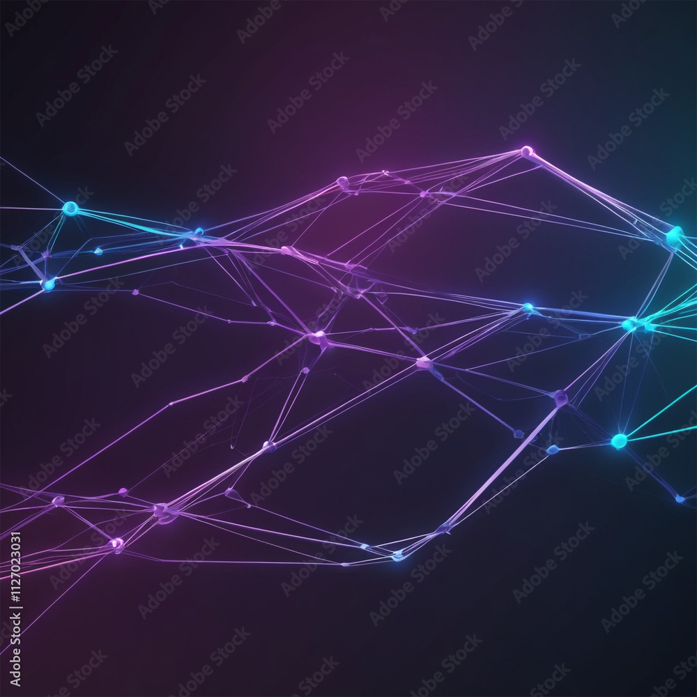 Digital Information Technology Network Background, Abstract dot point connect with gradient line Digital Networking Digital Information Technology Network Background, Abstract dot point connect with gradient line Digital Networking