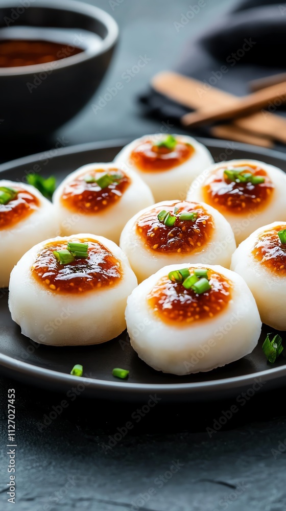 Delicious sesame balls with sweet filling Delicious sesame balls with sweet filling