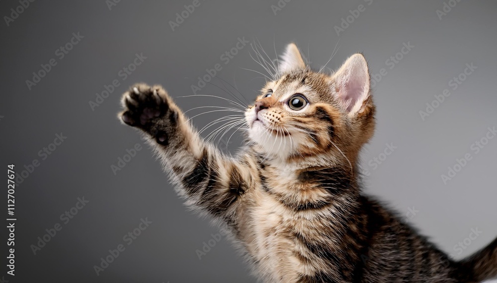 Obraz premium kitten on a white background