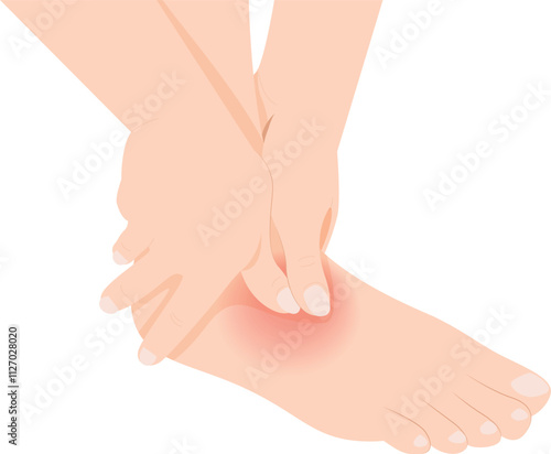 Ankle pain, people with leg and foot pain, ankles and bones