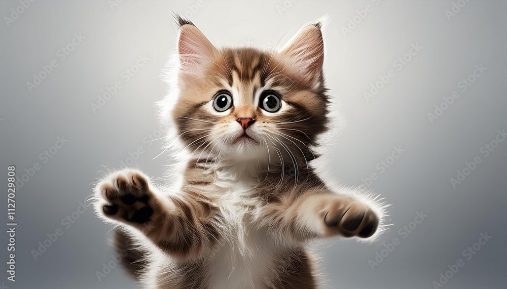 kitten on white background kitten on white background