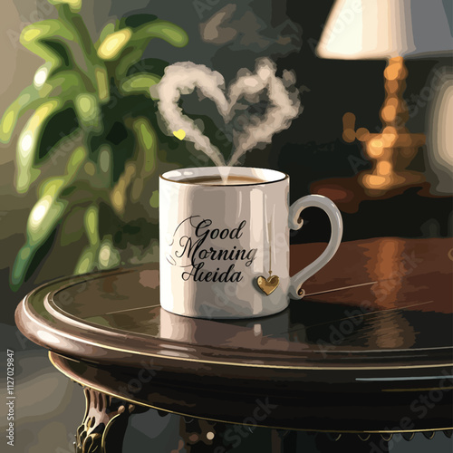 coffee cup mockup design illustration
