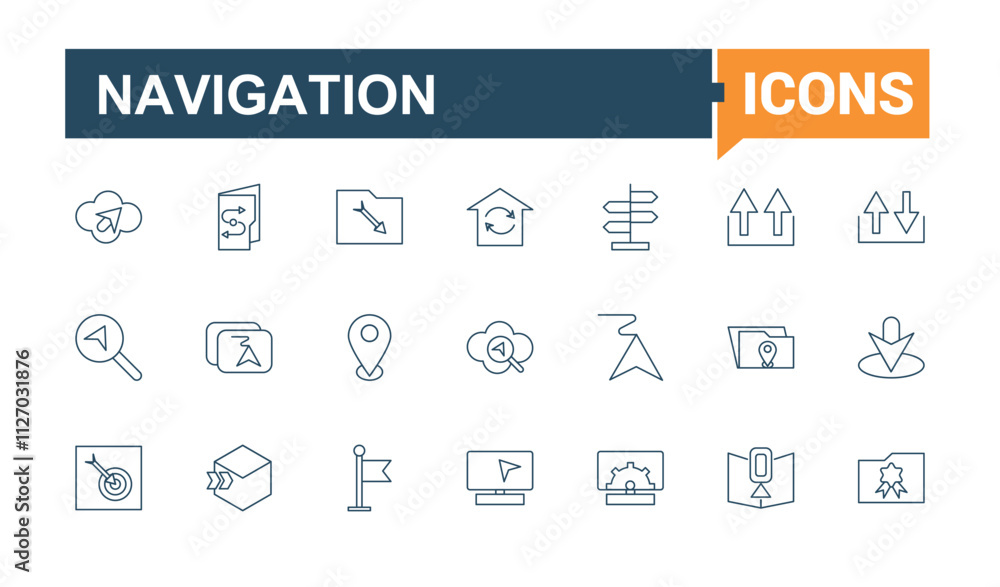 Direction icon collection. Includes thin line earth, star, navigation, placeholder, geography, local, tracing, marker. Modern thin icons. Vector illustration in modern line style. Direction icon collection. Includes thin line earth, star, navigation, placeholder, geography, local, tracing, marker. Modern thin icons. Vector illustration in modern line style.