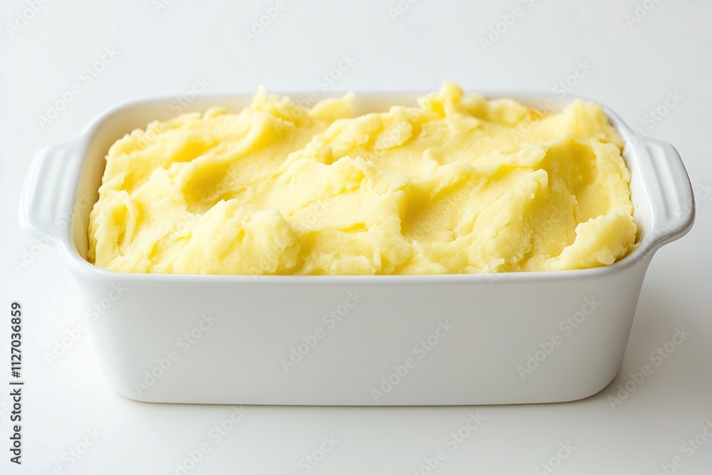 Traditional shepherd’s pie in a white baking dish, golden mashed potato topping with visible filling. Traditional shepherd’s pie in a white baking dish, golden mashed potato topping with visible filling.