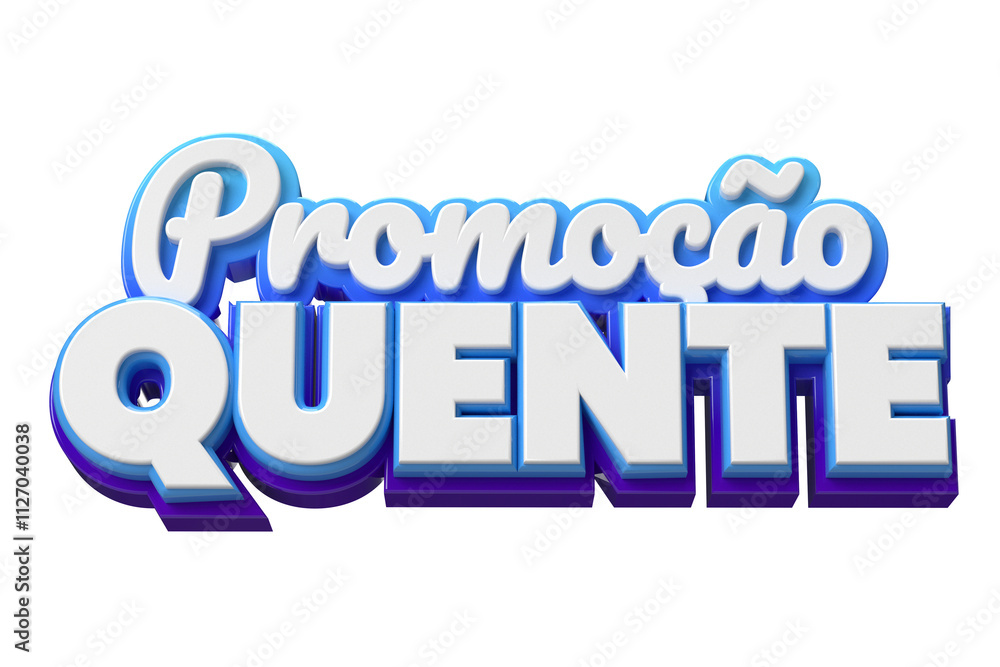 Promoção Quente Texto 3D Design Promoção Quente Texto 3D Design