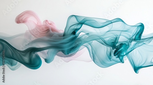 Flowing fabric creates a colorful, ethereal display. Generative AI