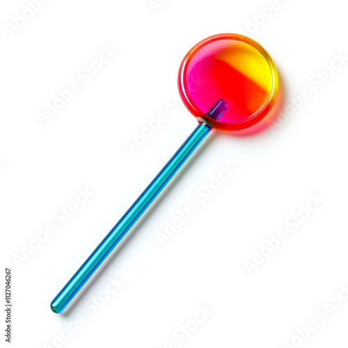 colorful lollipop isolated on white background. photo