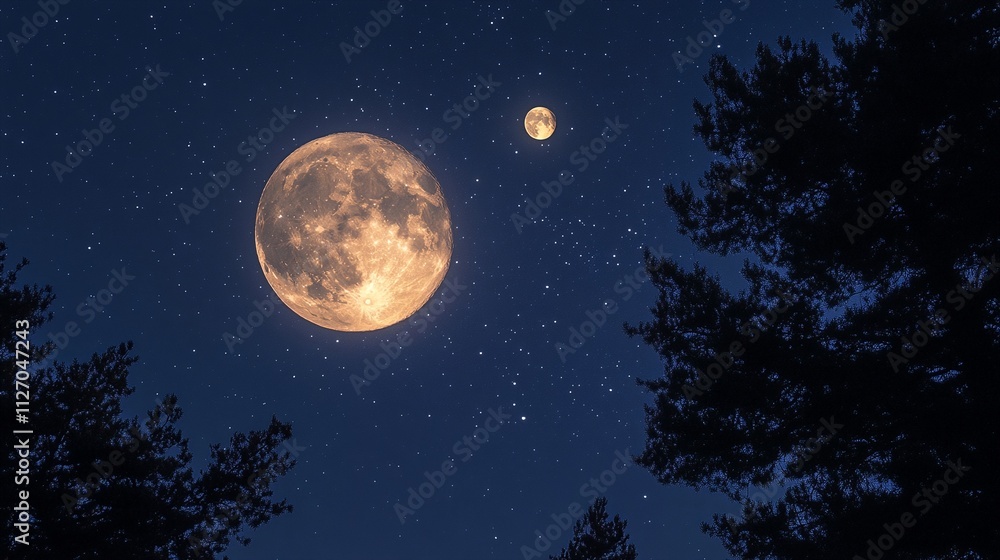 Fototapeta premium Celestial Bodies Entwined