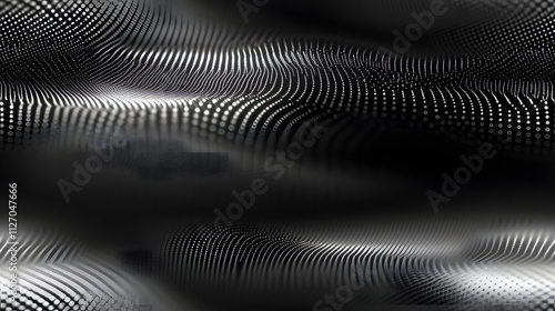Wallpaper Mural Abstract Black And White Wave Pattern Design Torontodigital.ca