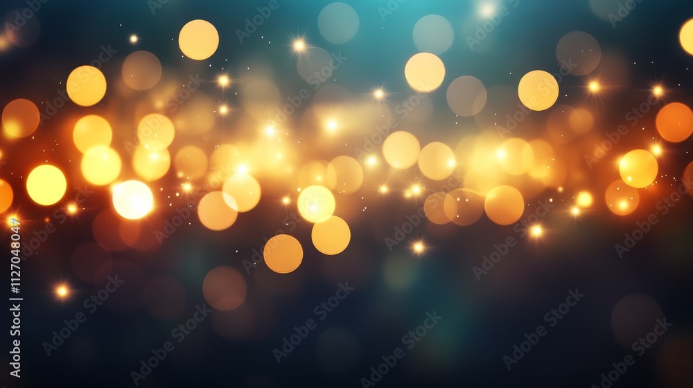 Blurred lightscape, a dreamy bokeh effect illuminating the night with abstract glowing circles Blurred lightscape, a dreamy bokeh effect illuminating the night with abstract glowing circles